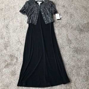 RONNIE NICOLE TANK WITH SHORT SLEEVE JACKET DRESS